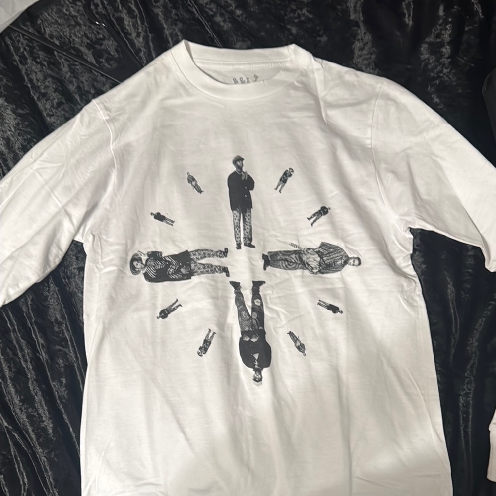 white ATCQ long sleeve Small